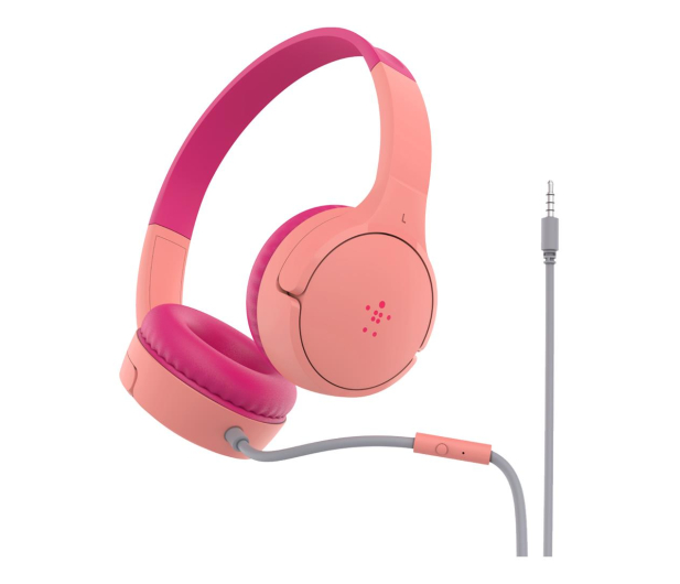 Belkin Słuchawki dla dzieci, nauszne, różowe - 1121632 - zdjęcie